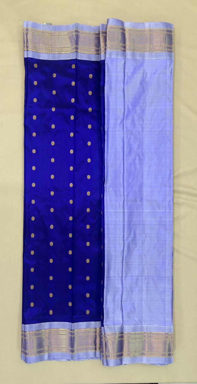 Paithani - Royal Blue Yeola | Handloom