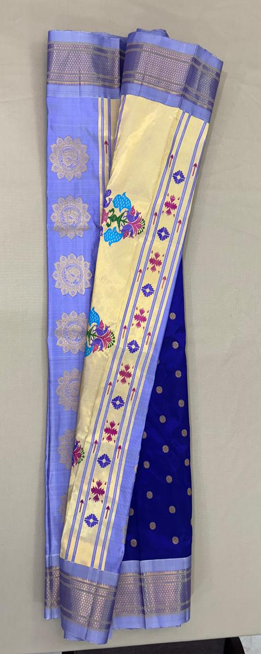 Paithani - Royal Blue Yeola | Handloom