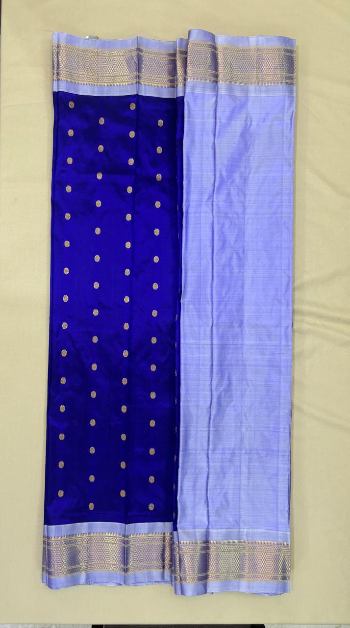 Paithani - Royal Blue Yeola | Handloom