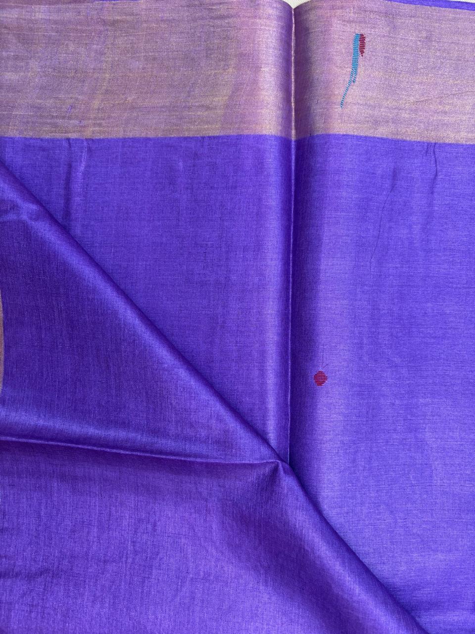 Paithani - Royal Purple Tussar | Handloom